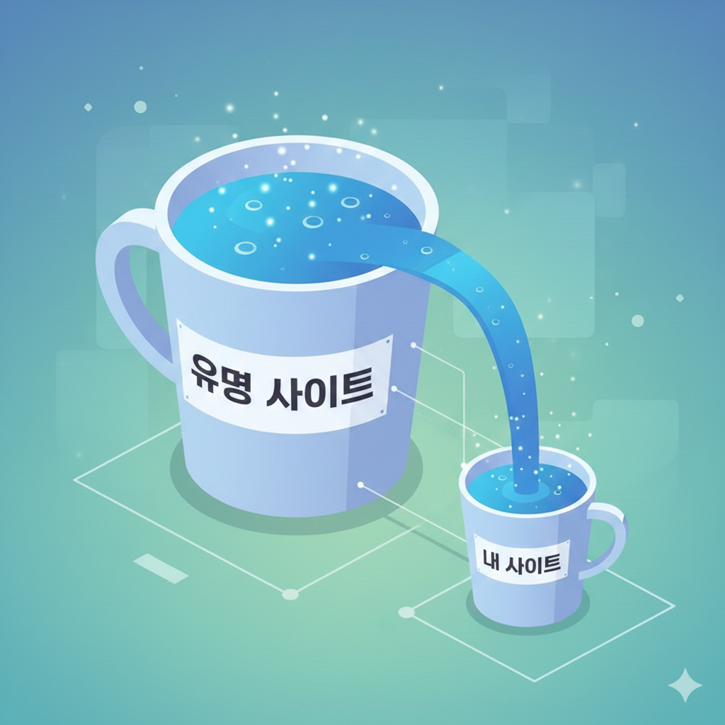 유명 사이트와 내 사이트