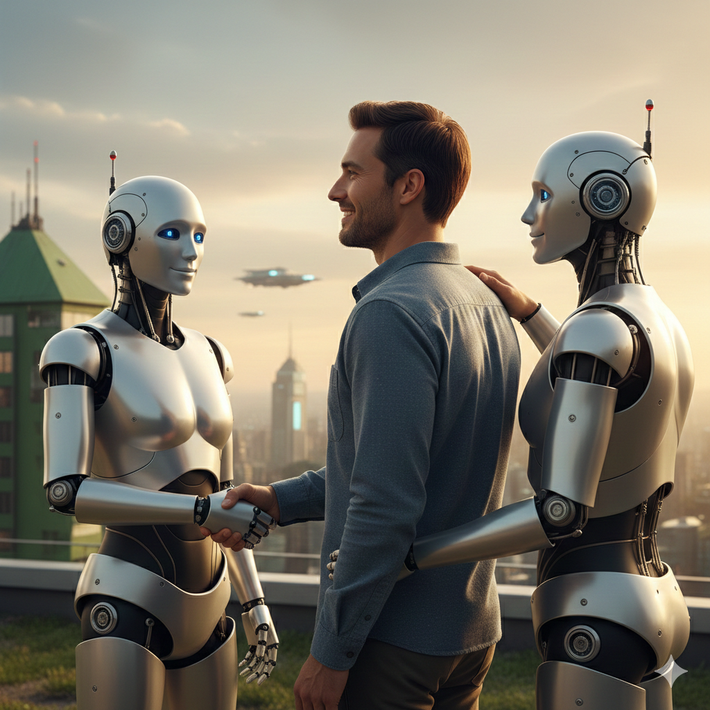 인간과 AI가 협력하여 고품질 SEO 콘텐츠를 만드는 결론 이미지