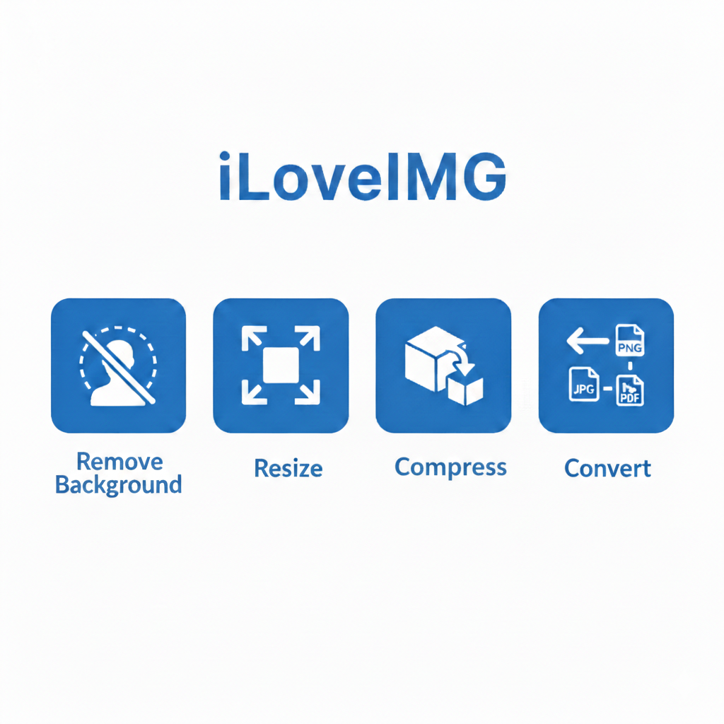 iLoveIMG에서 제공하는 배경 제거, 이미지 압축, 크기 조절 등 주요 기능 요약