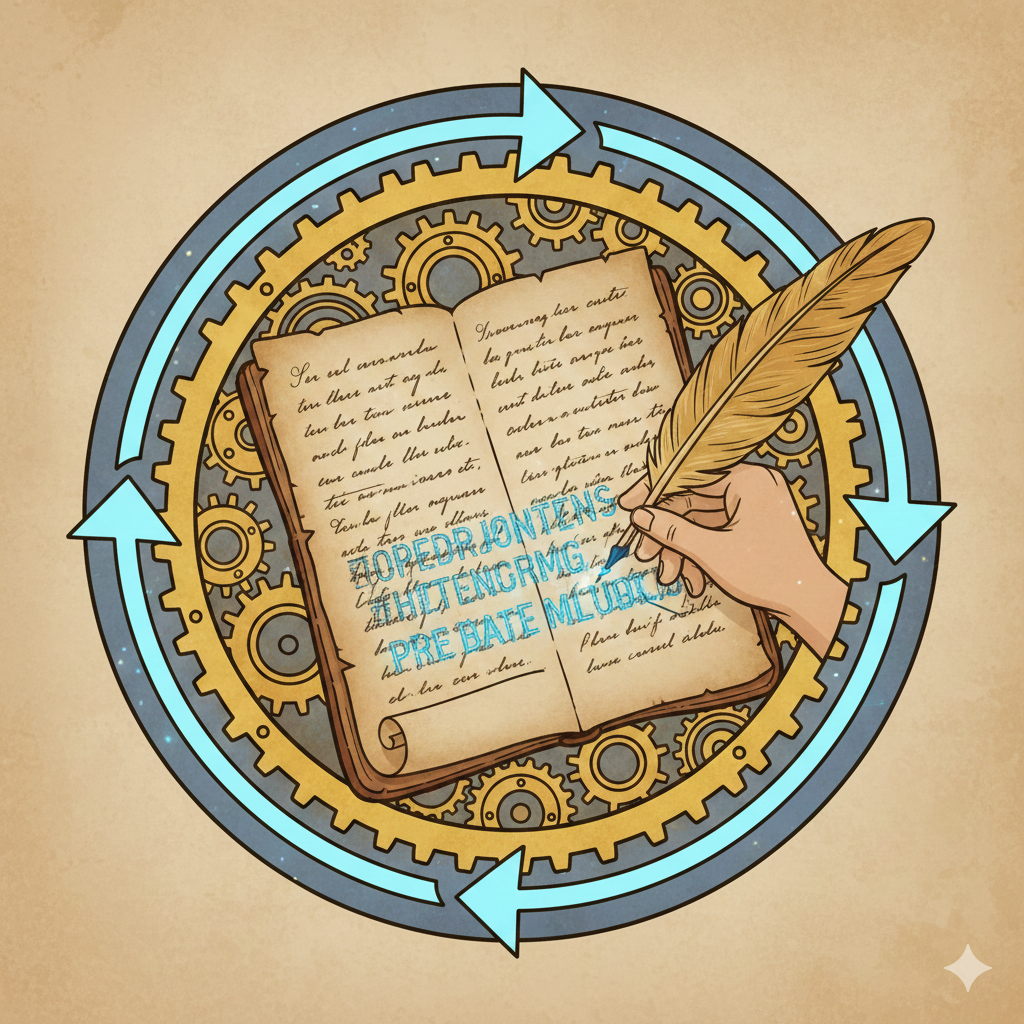 예전에 작성한 블로그 글을 최신 정보로 업데이트하여 재구성하는 개념 이미지