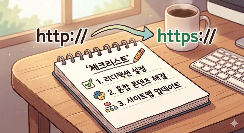 HTTP에서 HTTPS로 전환 시 필수 체크리스트와 301 리디렉션 설정