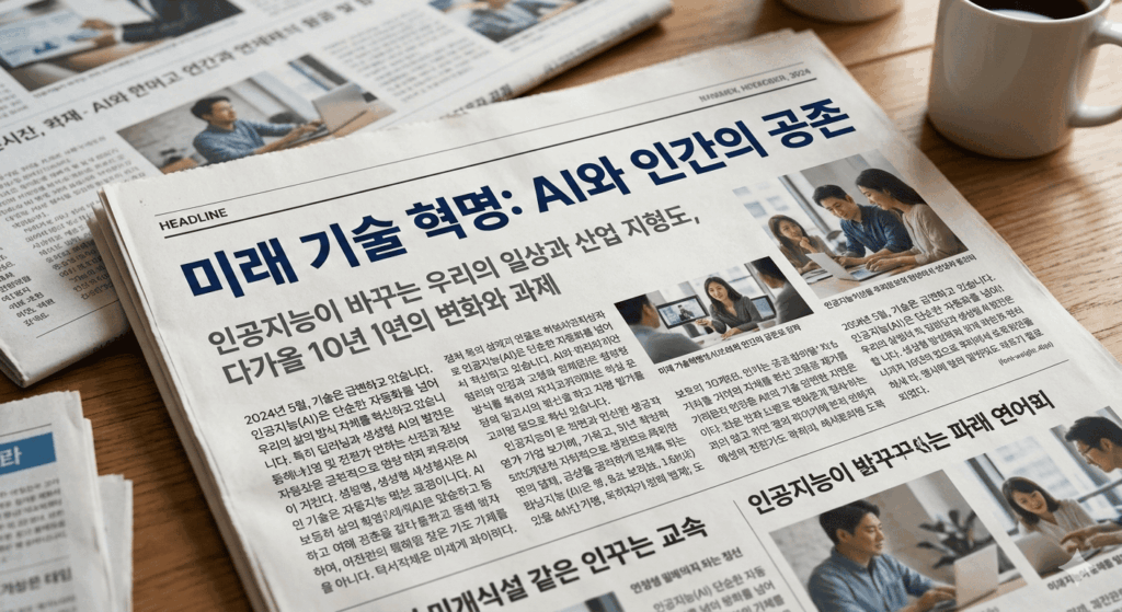 폰트 크기와 굵기를 활용한 시각적 계층 구조(Hierarchy) 예시